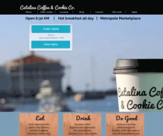 Catcookieco.com(Catalina Coffee & Cookie Co) Screenshot