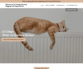 Catcottage.com(A groomed cat) Screenshot