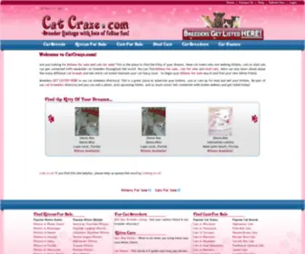 Catcraze.com(Kittens For Sale) Screenshot