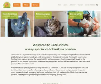 Catcuddles.org.uk(Catcuddles Cat Sanctuary London) Screenshot