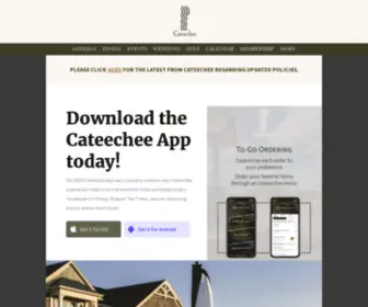 Cateechee.com(Lake Hartwell Lodging) Screenshot