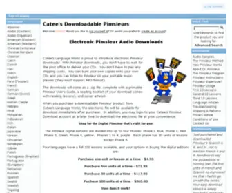 Cateeslanguageworld.com(Pimsleur Language Center at Catee's Language World) Screenshot
