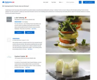 Caterers.ca(Top 2 Toronto Caterers for 2020) Screenshot