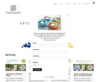 Caterinafuscaldo.com(Arte en Vidrio Costa Rica) Screenshot