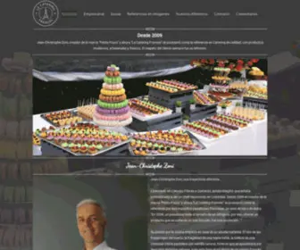 Catering-Frances.com(Nosotros) Screenshot