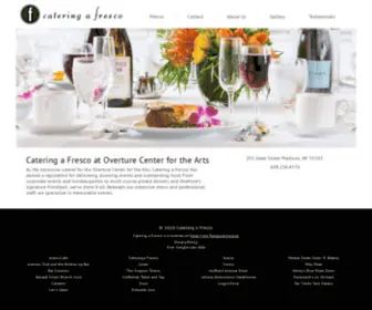 Cateringafresco.com(Catering a Fresco at Overture Center) Screenshot
