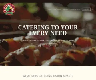 Cateringcajun.com(Catering Cajun) Screenshot