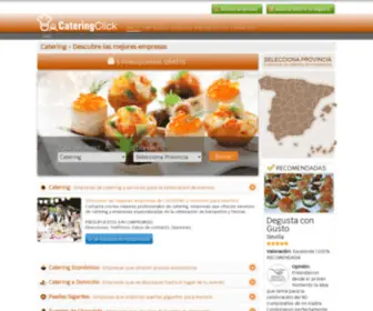 Cateringclick.com(Todo lo que necesitas si estás buscando un Catering en España) Screenshot