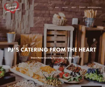 Cateringfromtheheart.com(PJ's Catering from the Heart) Screenshot