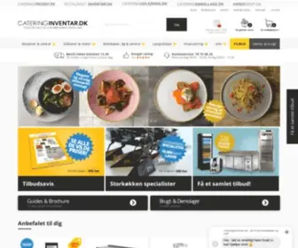 Cateringinventar.dk(Storkøkken siden.000 m2 lager) Screenshot