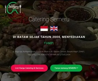 Cateringsemeru.com(Jasa Catering Semeru Batam HP/WA) Screenshot