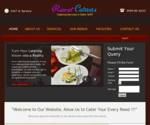 Cateringservicesindelhi.com(Catering Services in Delhi) Screenshot