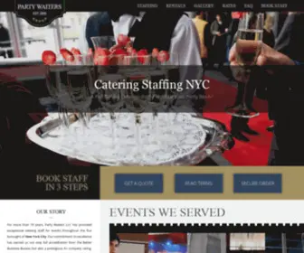 Cateringstaff.us(Party Waiters LLC) Screenshot