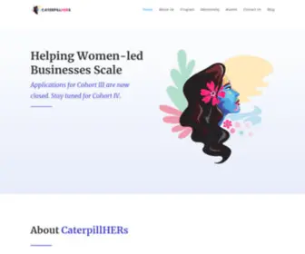 Caterpillhers.com(Helping Women) Screenshot