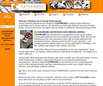 Caterware.com(Catering Software) Screenshot