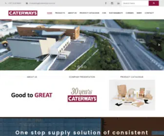 Caterways.com.cy(Packaging Suppliers in Cyprus) Screenshot