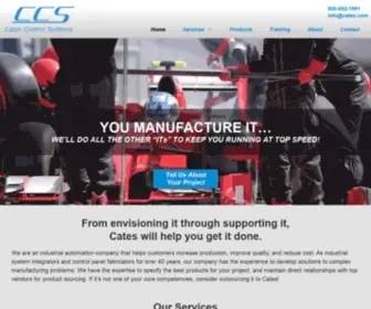 Cates.com(Industrial Automation Company) Screenshot