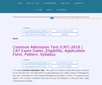 Catexam.co.in(CAT ExamNotification) Screenshot