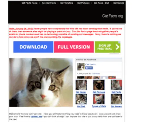 Catfacts.org(Cat Facts) Screenshot