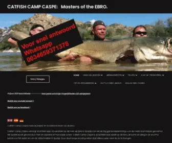 Catfish-Camp-Caspe.com(Meerval karper en snoekbaars Ebro In Spanje) Screenshot