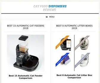 Catfooddispensersreviews.com(Automatic Cat Product Reviews) Screenshot