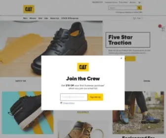 Catfootwear.com(CAT Footwear) Screenshot
