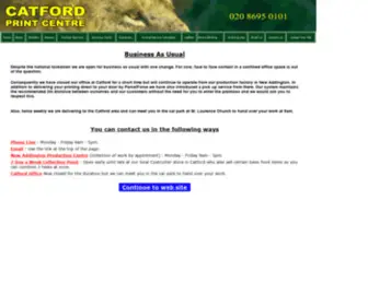 Catfordprint.co.uk(Catford Print Centre) Screenshot