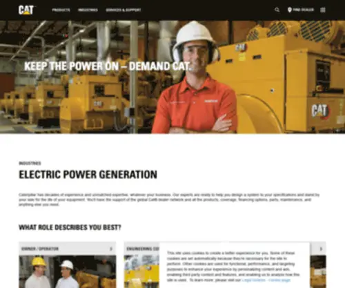 Catgaspower.com(Caterpillar Electric Power Gas Power Solutions) Screenshot