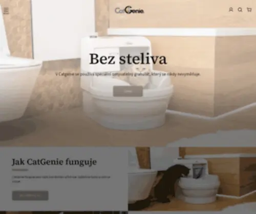 Catgenie.cz(Robotická kočičí toaleta CatGenie) Screenshot