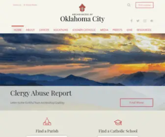 Catharchdioceseokc.org(Archdiocese of Oklahoma City) Screenshot