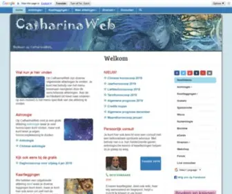 Catharinaweb.be(Veel informatie over (Chinese)) Screenshot