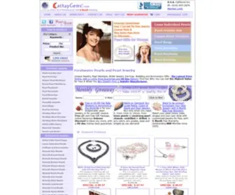 Cathaygems.com(Freshwater pearls) Screenshot