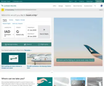 Cathaypacific.ca(Online Flight Booking) Screenshot