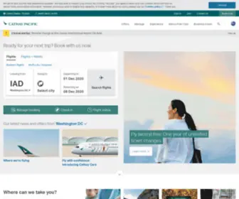 Cathaypacific.com(Online vluchten boeken) Screenshot