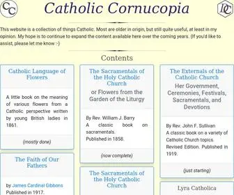 Cathcorn.org(Catholic Cornucopia) Screenshot