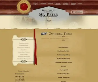 Cathedralsaintpeter.org(Cathedral of St) Screenshot