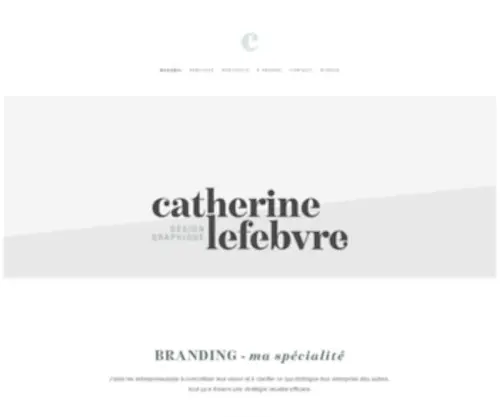 Catherine-Lefebvre.com(Catherine Lefebvre Design Graphique) Screenshot