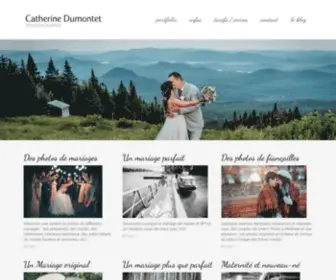 Catherinedumontet.com(Photographe de mariage Montréal) Screenshot