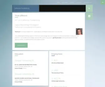 Catherinefunderburg.com(Catherine Funderburg Resume) Screenshot