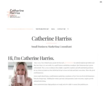 Catherineharriss.com(Small Business Marketing Consultant) Screenshot