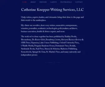 Catherineknepper.com(Catherine Knepper Writing Services) Screenshot