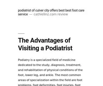 Cathielinz.com(Podiatrist of culver city offers best best foot care service) Screenshot