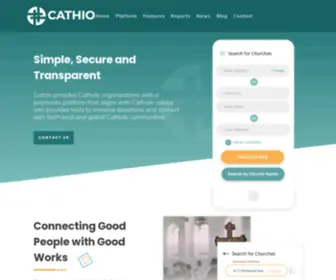 Cathio.com(Catholic Payments) Screenshot