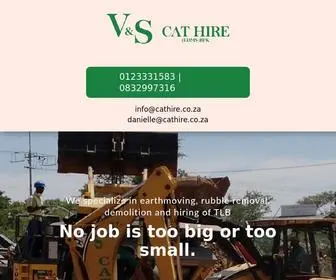 Cathire.co.za(V&S Cat Hire) Screenshot