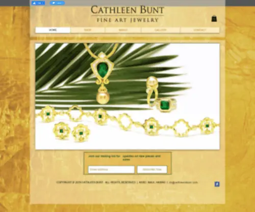 Cathleenbunt.com(Fine Art Jewelry) Screenshot
