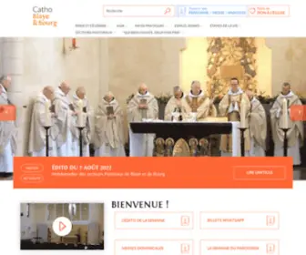 Cathoblaye.fr(Secteur pastoral de Blaye et Bourg) Screenshot