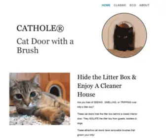 Cathole.com(Cat Door with a Brush) Screenshot