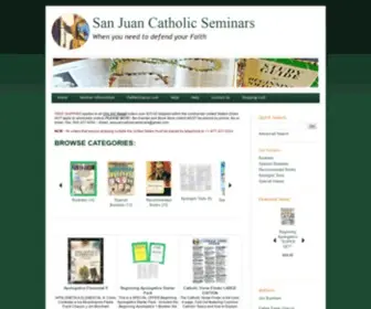 Catholicapologetics.com(San Juan Catholic Seminars) Screenshot