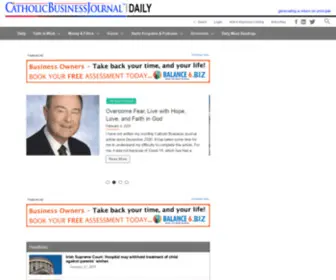 Catholicbusinessjournal.com(Generating a return on principle) Screenshot