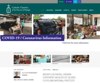 Catholiccharitiesraleigh.org(Catholic Charities of the Diocese of Raleigh) Screenshot